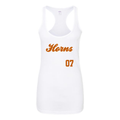 Womens Horns Racerback Tank