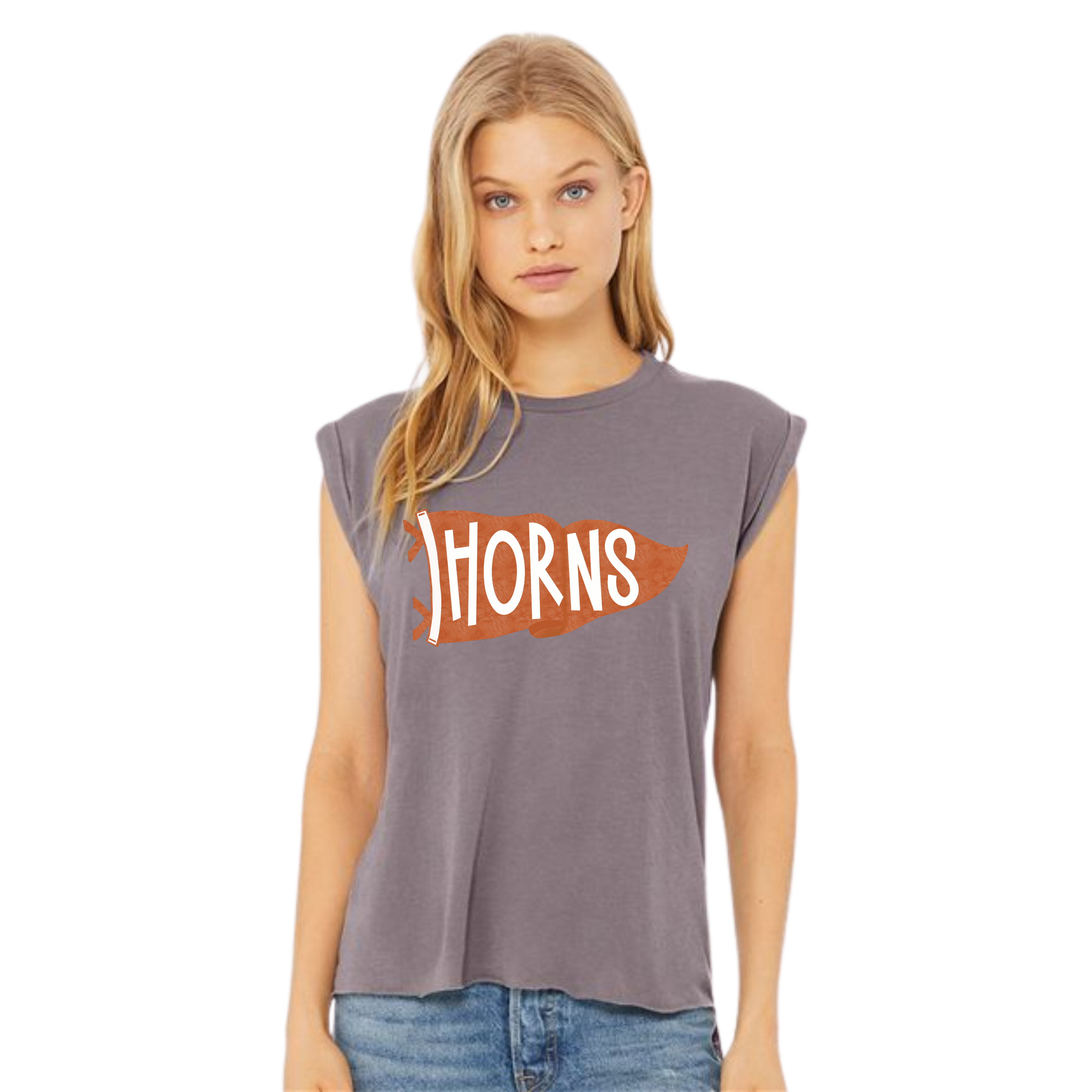 Womens Horns Sleeveless TShirt